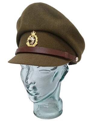 Vintage No2 Hat British Army RADC Officers Hat Woman's Size 58cm