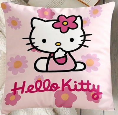 HELLO KITTY KISSENBEZUG 45 X 45 , NEU , TOP QUALITÄT , GESCHENKIDEE  , TYP 4