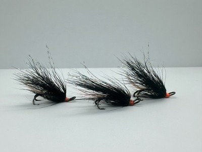 Stoat s Tail Lachsfliegen x3 Größe 10 doppelte Mustad Haken traditionelle Lachsfliege