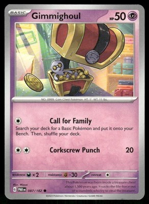 Gimmighoul - 087/182 Common Normal SV04: Paradox Rift NM | eBay