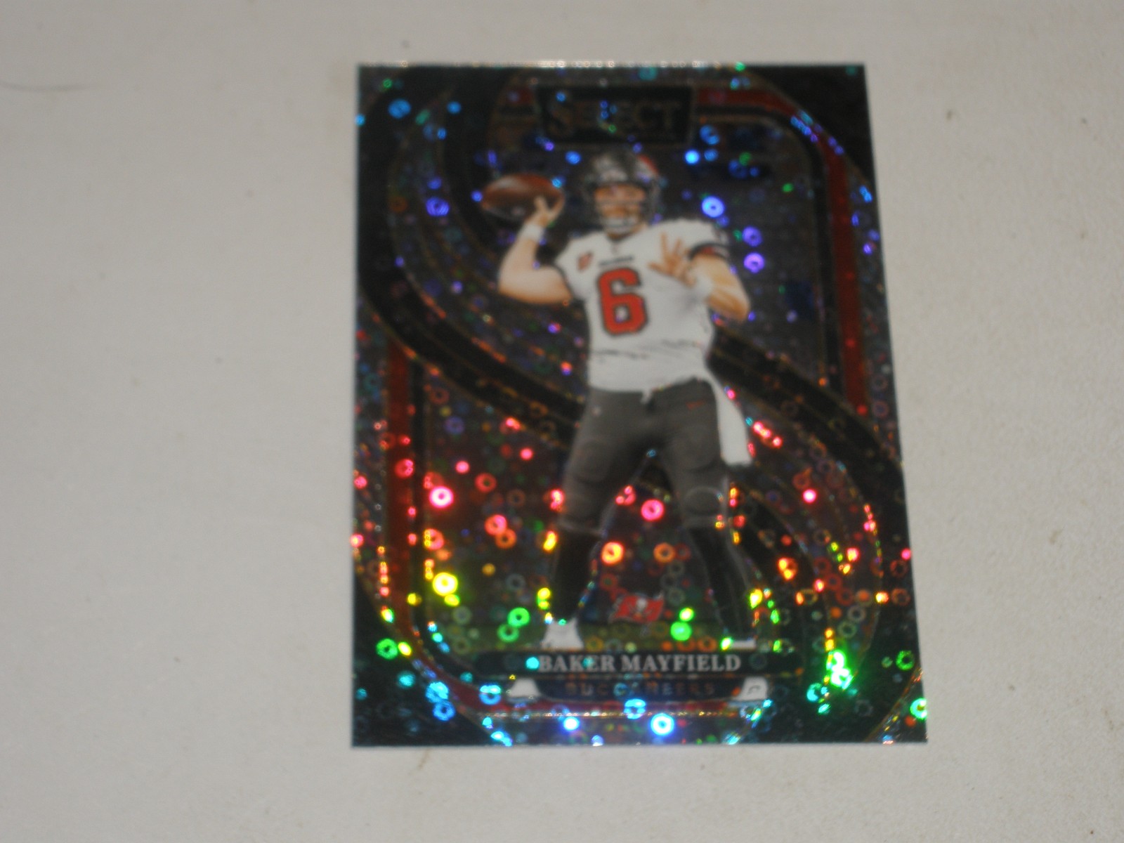 2024 Panini Select Premier Level Silver Disco Prizm #108 Baker Mayfield