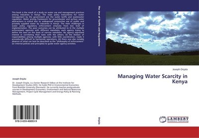 Managing Water Scarcity in Kenya Joseph Onjala
