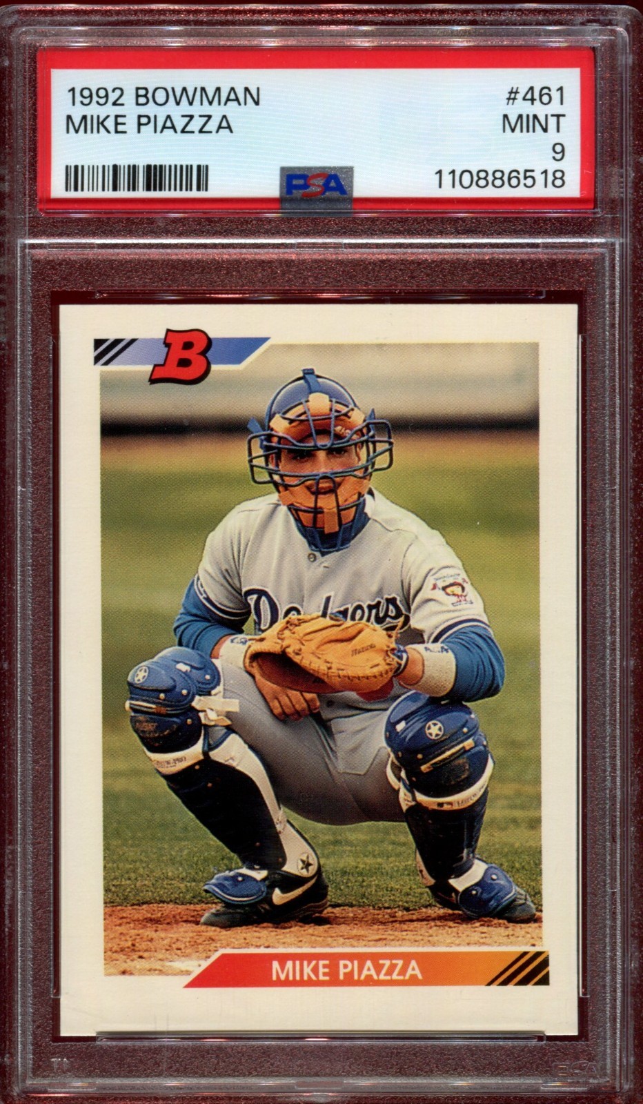 1992 Bowman Mike Piazza #461 RC HOF PSA 9