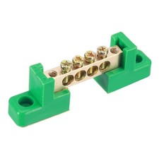 4 Positions Terminal Bus Bar Block Screw Grounding Strip 70x12x22mm