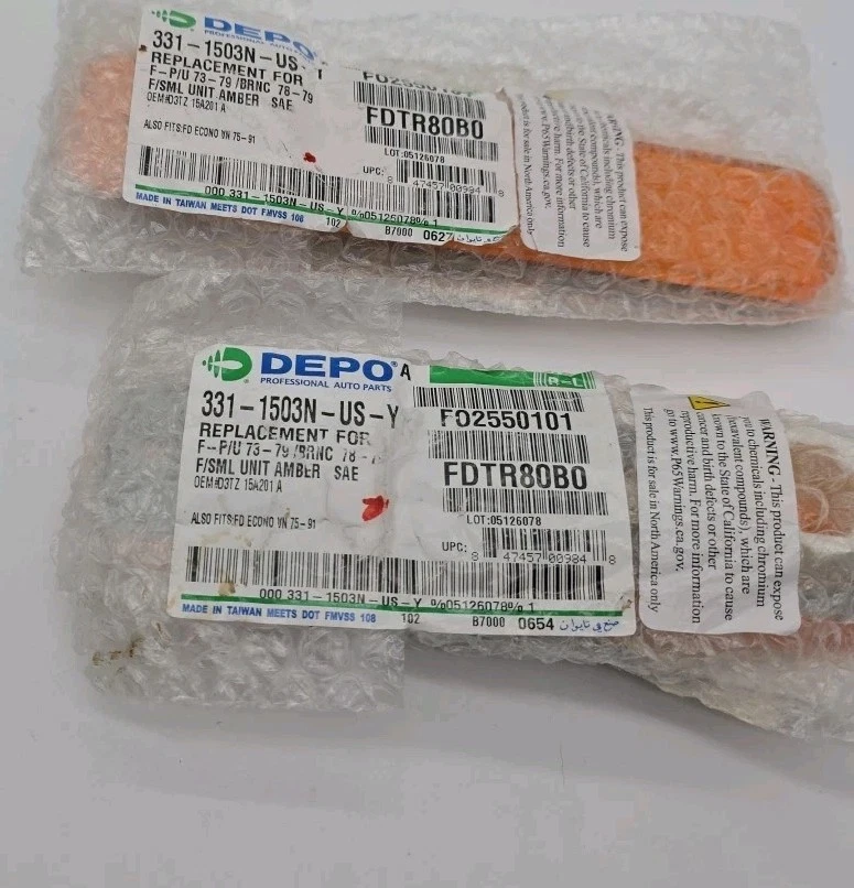 Conjunto de luces marcadoras laterales ámbar delanteras para camioneta Ford Bronco nuevo Foto 4 de 4