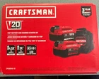 Craftsman V20 Battery 6.0 & 4.0 Charger Starter Kit CMCB2046-CK NEW FRESH