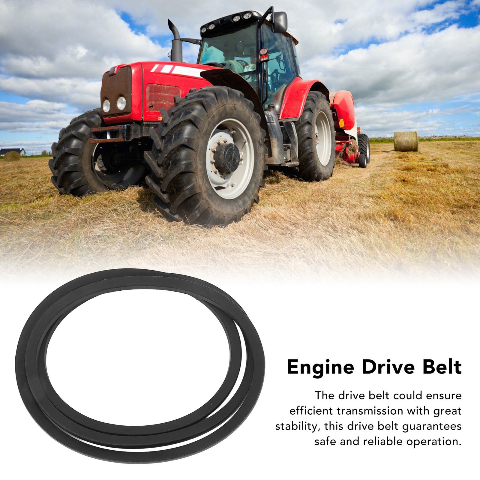 Traction Drive Belt M126009 Engine-Transmission Rubber High Strength For John