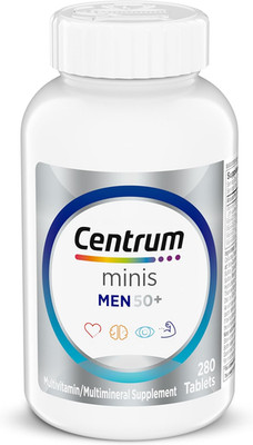 Minis Silver Multivitamin for Men 50+, Supports Memory & Cognition, 280 Ct