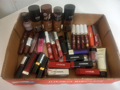 New Mixed Lot Makeup 32 Pcs. Rimmel Revlon Cover Girl Loreal Essence