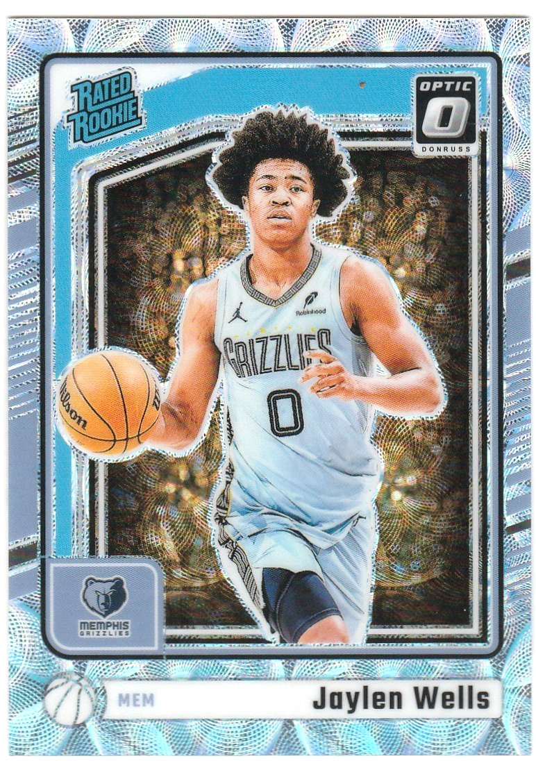 JAYLEN WELLS 2024-25 Donruss Optic Premium Scope Prizm Rated RC (001/249) #252 A