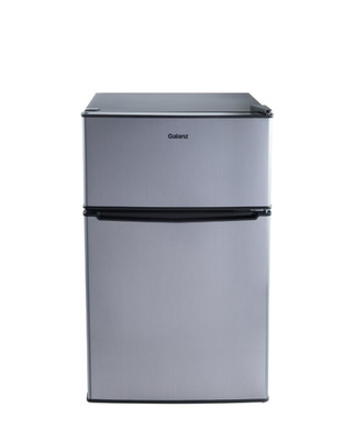 Galanz 3.1 Cu Ft Mini Fridge w/ Freezer, Stainless, 2-Door | eBay