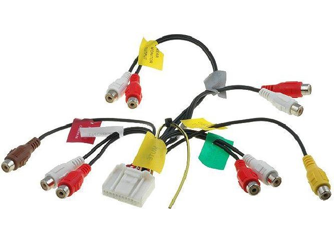 Câble RCA Pioneer AVIC-F930BT pour connecter un caisson de basse en voiture