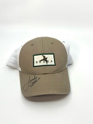 Jordan Spieth Autographed Braba Tan and White Mesh Trucker Hat