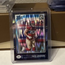 Panini 2024 Donruss Optic Theo Johnson #291 Rated Rookie Giants Football