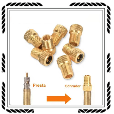 3x Bicycle Valve Adapters, Valve Adapters from SV DV BV to Car Valve, Pump