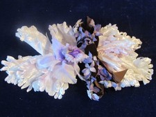 Vtg Millinery Flower Lot Collection Purple 1" Violets 3" Orchids Velvet H5440