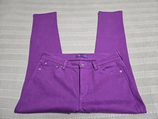 Ralph Lauren Purple Label Women's Violet Jean Pants SZ W30 L28 Made ITALY