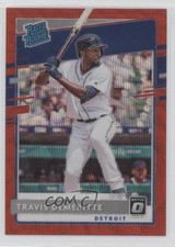 2020 Panini Donruss Optic Retail Red Wave Prizm Travis Demeritte Rookie RC uk2