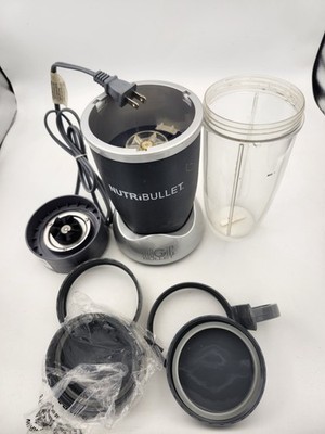 NutriBullet NB-101B 600W Personal Blender Black with Cup Blade Lids Accessories