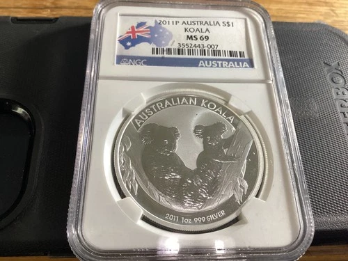 2011-P Australia S$1 Koala NGC MS69 EXCELLENT STRIKE & DETAILS # 209