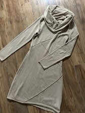 Athleta Cozy Athleisure Cowlneck Sweater Dress Asymmetrical Seam