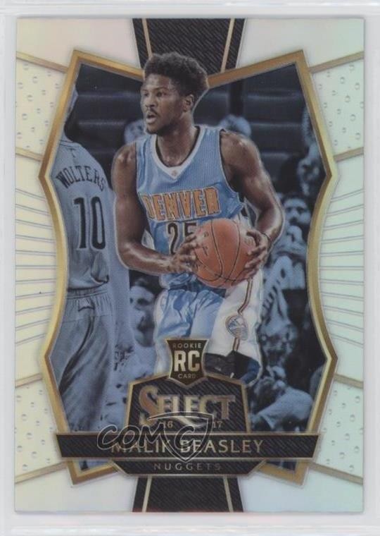 2016-17 Panini Select Premier Level Silver Prizm Malik Beasley #176 0c6