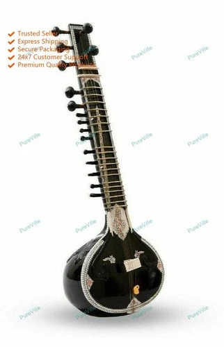 Instrument Acoustic Sitar High Quality Sound 7 Main String 9 Sympathetic String