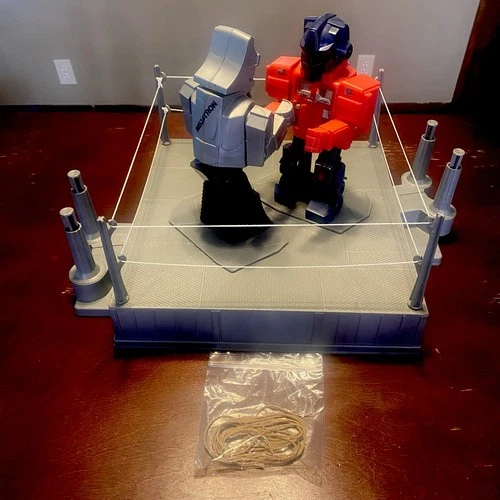 Rare Hasbro MB 1985 Vintage Transformers Battlin Robots Optimus Prime & Megatron