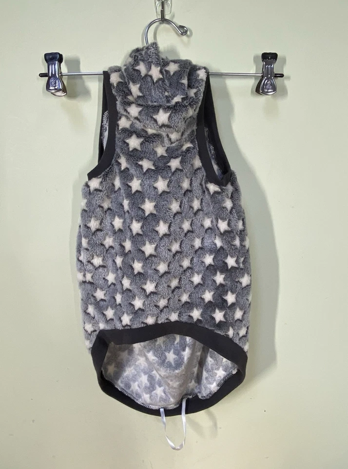 Top Paw Perro Gris Polar Tejido Cálido Invierno Suéter Abrigo Chaqueta Exterior Foto 3 de 4