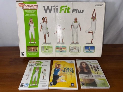 Nintendo Wii Fit Plus Bundle With Balance Board Wii Fit Plus Your Shape Jillian