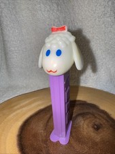 Vintage  Lamb Chop Pez Dispenser Feet Purple Slovenia Nice Condition