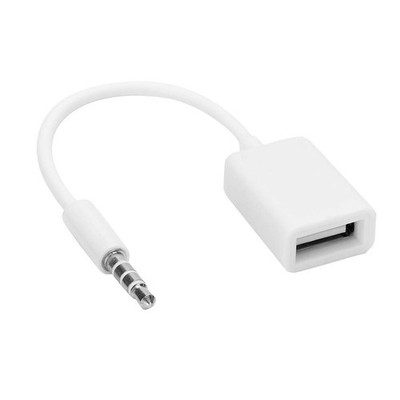 USB to AUX Audio Adapter 3.5mm Male Audio Jack to USB Female Converter Cable