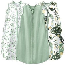 Eco-Friendly Toddler Sleep Sack 18-24 - 3-Pack Organic Cotton Blankets