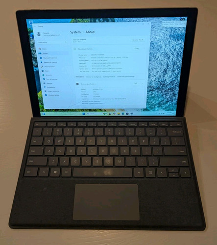 Microsoft Surface Pro 7 1866 17-1065G7 16GB 256GB Keyboard Working Needs Glass - Afbeelding 1 van 5