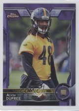 2015 Topps Chrome Rookies Purple Refractor Bud Dupree Alvin Dupree #157 1e57