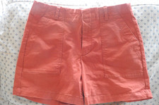 Banana Republic Authentic Chino Flat Front Shorts Women's Size 4 Tomato Red