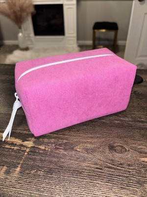 FRESH Beauty Corduroy Cosmetics Pink MakeUp Case Bag - New - Approx 7x4x3.5 