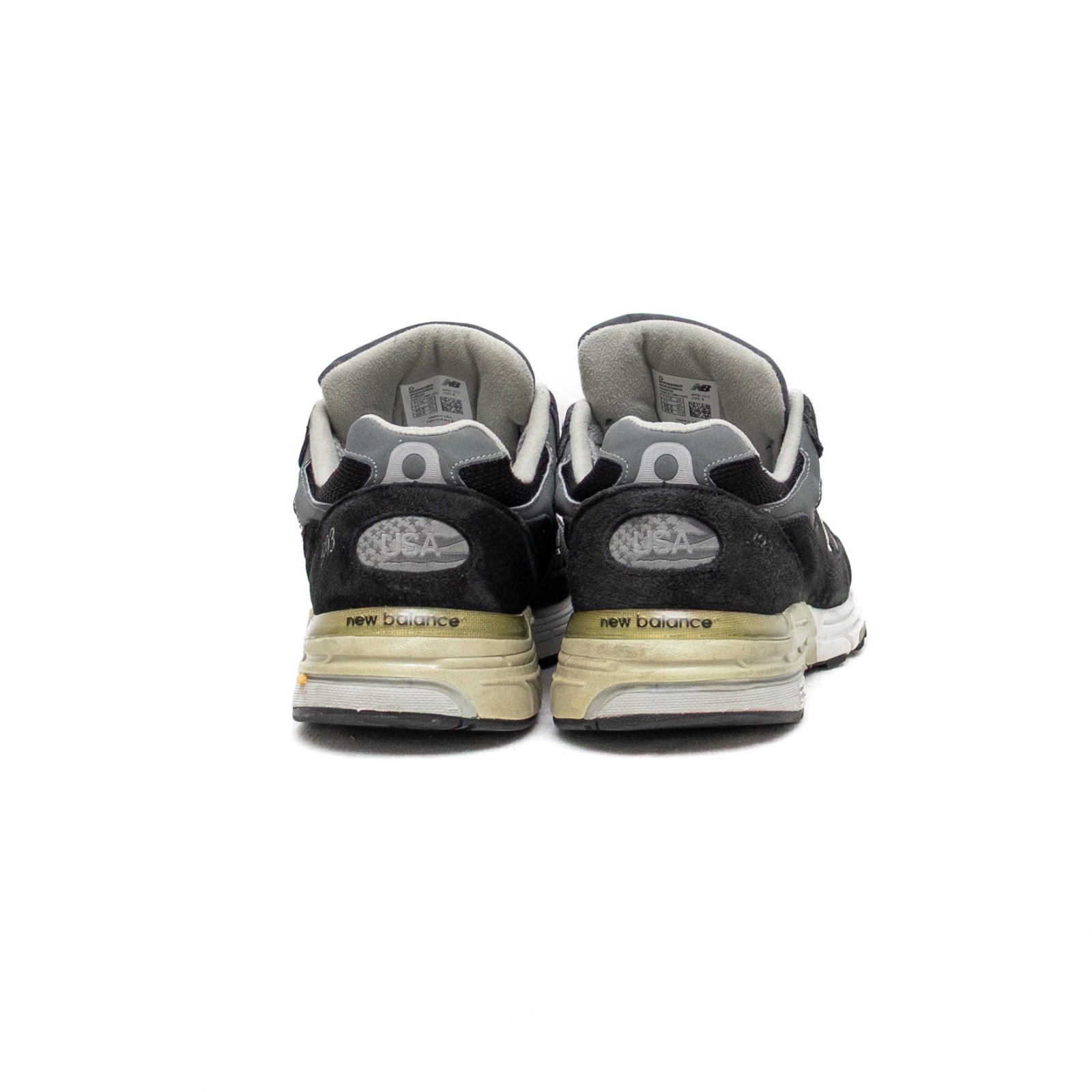 SAOLA New Balance 993 Scarpe da Corsa Sneakers Nero Grigio MR993BK Made In USA Uomo 11 5