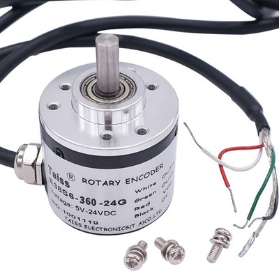 AB Incremental Rotary Encoder 360Pack/R 2 Phase 5-24V DC Wide Vol Size: 360P/R