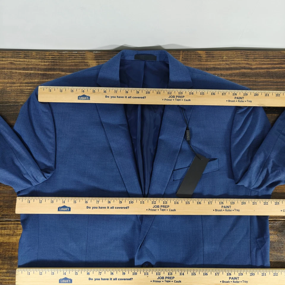 Blazer Marc Anthony New York masculino casaco esportivo dois botões CASSELMAN azul marinho 44L - Imagem 2 de 4