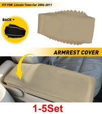 1-5x Car Center Console Lid Armrest Cover For Lincoln Town Car 2006-2011 Leather