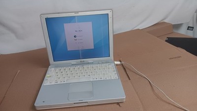 Vintage Apple iBook G3 Laptop 600 MHz 20 GB HD 12'' LCD screen Model A1005 Parts