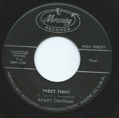 Grady Chapman - Sweet Thing / I Know What I Want - Used Vinyl Record  - G8100z