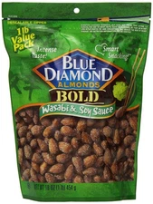 Blue Diamond Almonds Bold Wasabi & Soy Sauce, Value Pack, 16-Ounce (Pack of 3)