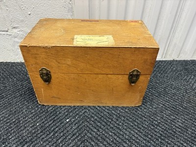Vintage Wooden Box for Brass Weights   Heavy 15 20 lb Case