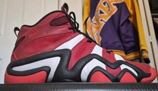 Vtg Men's Reebok Crazy 8 Red/Blk/White Basketball Shoes Size 11 Kobe Bryant