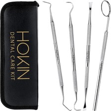 4PCS Stainless Steel Dental Tools Plaque Remover Teeth Cleaning Kit