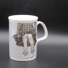 Highland Swing Mug, Cheeky Man in Kilt,  Black & White, Custom Works Scotland
