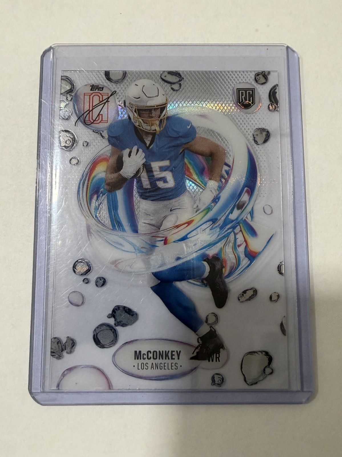 2025 Topps Signature Class Ladd McConkey RC Insert #F-10 Los Angeles Chargers