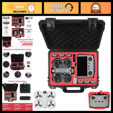 Waterproof Hard Carrying Case for DJI Drones | Holds 7 Batteries, Remote & Acces